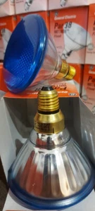 GENERAL ELECTRIC PAR 38 WATT MISER E27 BLUE - Picture 1 of 5
