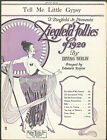 Tell Me Little Gpsy sheet music Irving Berlin 1920