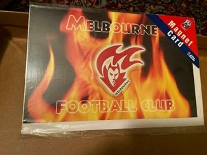 Melbourne Demons AFL birthday Card - John Sands, approx: 22 cm. with magnet logo - Picture 1 of 1