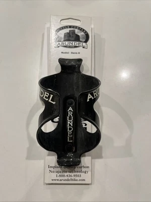 Jaula para botella de agua de fibra de carbono Arundel Dave-O negra bicicleta de carretera UD brillante Foto 1 de 4