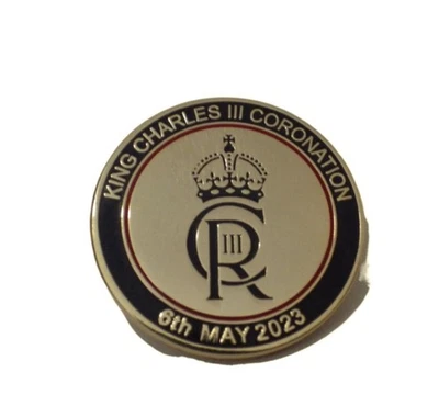 KING CHARLES III CORONATION 6th MAY 2023 LAPEL PIN / BROACH/ SWEET HEART PIN (A) - Image 1 of 4
