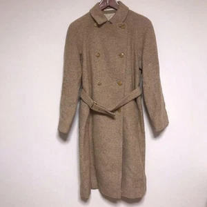 Burberry London fluffy trench coat double wool alpaca brown from Japan - Picture 1 of 6