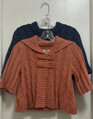 So Wear It Declare It Wool Blend Set Of 2 Jr Cropped Cardigan Knit Sweater Sz M - Image 1 of 4