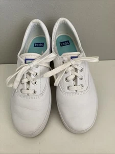 Keds klassische Leder-Sneaker Damen 6,5 weiß Low-Top Schnürschuhe Andie CVO WH03458 - Bild 1 von 6
