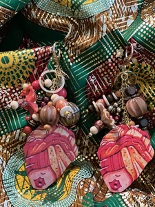 Handtasche rot Kopftuch - Bild 1 von 3