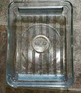 Cajón de vidrio para refrigerador Frigidaire estriado raro de colección 5858826 EXCELENTE - Imagen 1 de 4
