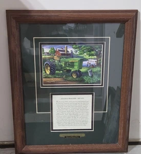 American Memory Prints JOHN DEERE Model 4020 Glenn Myers gerahmter Passepartoutdruck - Bild 1 von 14