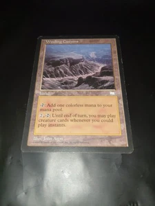 Magic the Gathering - Weatherlight Winding Canyons 1997 Rare - Picture 1 of 6
