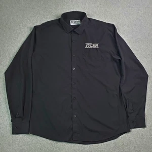 DIXXON Performance Bamboo Shirt Men's Size 2XL Tall 2XLT Black Long Sleeve LOGO* - Picture 1 of 11