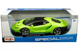 1/18 Maisto Lamborghini Centenario & Black Top Diecast Model Car Green 31386 - Picture 1 of 1