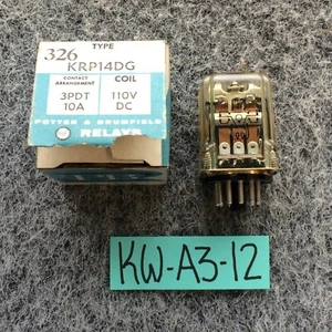 P&B Potter & Brumfield KRP-14DG General Purpose Relay 3PDT - 110V, 10A, 1.2W NOS - Picture 1 of 6