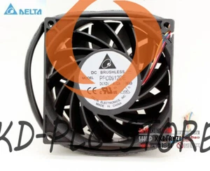 New Delta PFC0912DE 9CM 90MM 9038 9238 12v 4.32a dual ball server cooling fan - Picture 1 of 4
