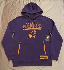 *NEW* NBA Phoenix Suns Fleece Hoodie Two Zip Pockets Sweatshirt Men's M - Picture 1 of 11