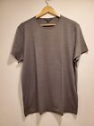 John Varvatos Short Sleeve Shirt T-shirt Gray Size L 100% pima cotton