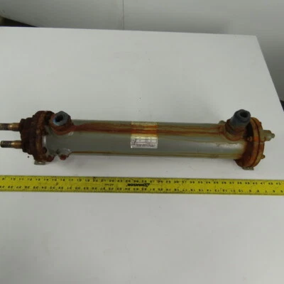 4" x 24" Shell & Tube Heat Exchanger 300 PSI SHELL 150 psi tube - Image 1 of 4