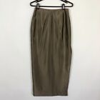 Jessica McClintock Collections Gold Long Formal Side Slit Skirt Women's Size 8