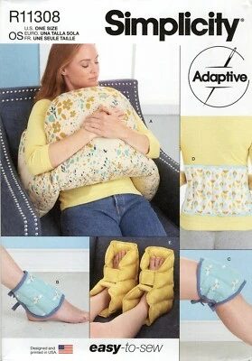Simplicity R11308 ADAPTIVE Hot & Cold Body Comfort Packs OSZ UNCUT Pattern S9494 - Image 1 of 3