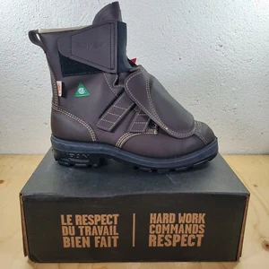 Royer Boots XPAN Realflex 8" Brown Full Grain Safety Work Canada Made -12161XP - Picture 1 of 10