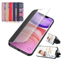 Clear View Flip Leather Phone Case For iPhone 11 Pro XS Max 6 6S 7 8 Plus X XR