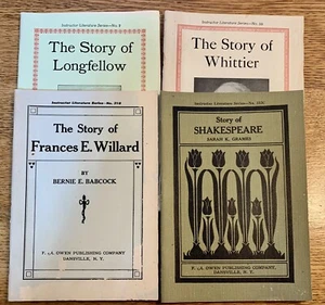 Lot Of 4 Instructor Literature Series Books Shakespeare Willard Longfellow Whitt - Bild 1 von 19