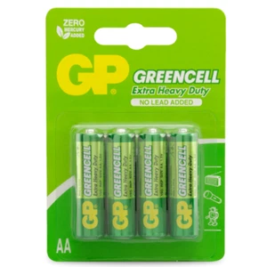 GP Greencell Extra Heavy Duty AA Battery Pack of 4 - Picture 1 of 2