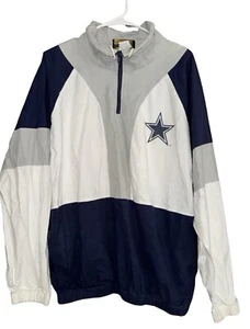 Giacca Dallas Cowboys Vintage Hummer Uomo L USA NFL Calcio 1994 1/4 Zip - Foto 1 di 8