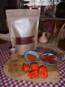 Carolina Reaper Chili-Pulver 10+ gemahlen unbehandelt Eigenanbau 50 g - Bild 1 von 3