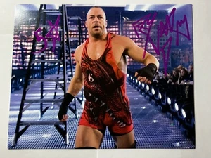MONEY IN THE BANK - LADDERS - SIGNED ROB VAN DAM PHOTO - Picture 1 of 2