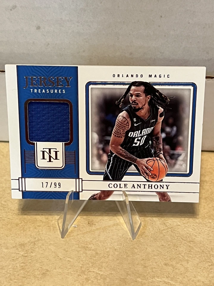 COLE ANTHONY 2022-23 NATIONAL TREASURES JERESEY TREASURES JERSEY /99 MAGIC - Image 1 of 2