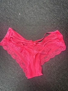 Victoria's Secret Sexy Little Things Satén Cheeky XS Cheeky Encaje Rosa Nuevo con Etiquetas - Imagen 1 de 10