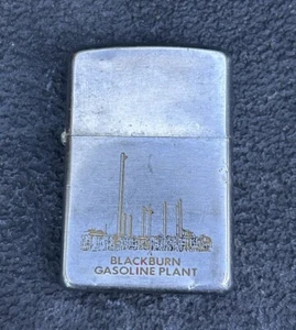 Vintage 1968 BLACKBURN GASOLINE PLANT Gas/Oil advertising Zippo lighter - Picture 1 of 5