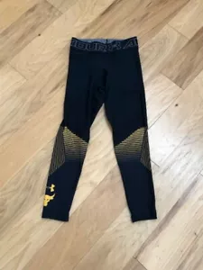Herren Under Armour Compression X Project Rock Vanish Leggings Schwarz/Gold Gr:SM - Bild 1 von 10