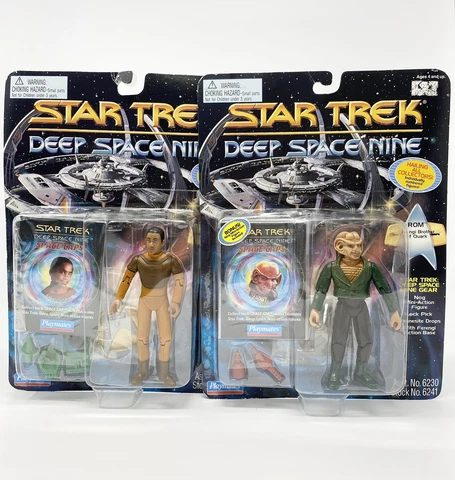 BUNDLE Star Trek Deep Space Nine - JAKE SISKO & ROM WITH NOG Figures 1995 Sealed Cover