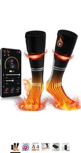 4.5V Electric Heated Socks Rechargeable Battery Foot Winter Warm Hunting Socks - Picture 1 of 4