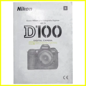 Manuale originale per fotocamere Nikon D100 Libretto istruzioni italiano Guida - Imagen 1 de 2