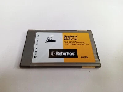 USRobotics Xjack XJ4336 33.6K Modem PCMCIA PC Card - Image 1 of 3