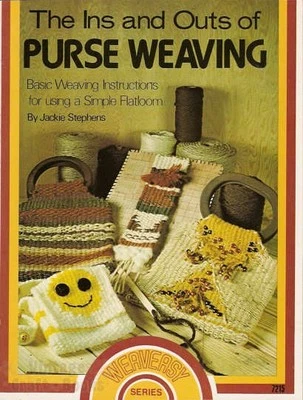 The Ins and Outs of Purse Weaving Jackie Stephens Vintage Pattern Book NEW 1977 - Image 1 of 2