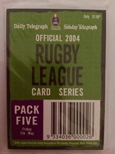 2004 DAILY TELEGRAPH NRL CARDS – UNOPENED PACK FIVE