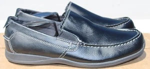 Perry Ellis America Black Loafers slip on Leather Shoes Size 8.5 Men's - Picture 1 of 5