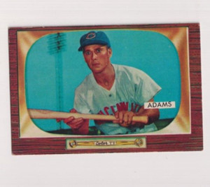 BOBBY ADAMS 1955 BOWMAN BASEBALL VINTAGE CARD #118 CINCINNATI REDLEGS BASEBALL
