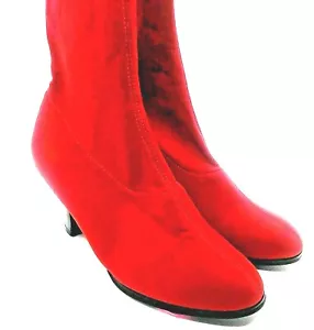 Knee High Boots Shoes Size 7 Round Toe High Heel Platform Mid Calf - Picture 1 of 12