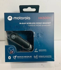 Motorola In-Ear Bluetooth Wireless Mono Headset HK500+ - Black - Picture 1 of 4