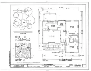 Craftsman cottage architectural house plans, efficient 2 bedroom 1 bath, 1 story - Picture 1 of 9