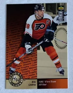 NHL ERIC LINDROS 1995-96 Upper Deck Hardware Heroes Hockey Trading CARD #377 - Picture 1 of 3