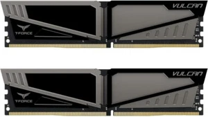 TeamGroup T-Force Vulcan 32 GB (2 X 16) DDR4 3000 MHz PC RAM TCD416G3000HC16CBK - Foto 1 di 1