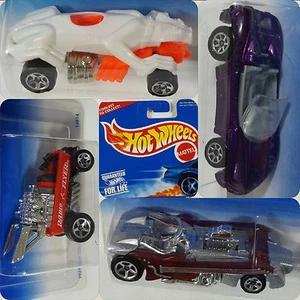 Hot Wheels - 1996 - Lot of 4 _  Radio Flyer Wagon Twang Corvette Sting Grizzlor - Picture 1 of 3