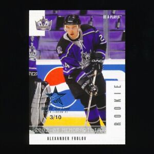 Alexander Frolov 2002-03 ITG Be A Player Memorabilia NHL All-Star Game /10 #287