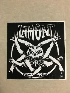 Pegatina promocional de vinilo de colección Lamont Band Boston Stoner Rock Cowpunk pentagrama - Imagen 1 de 1