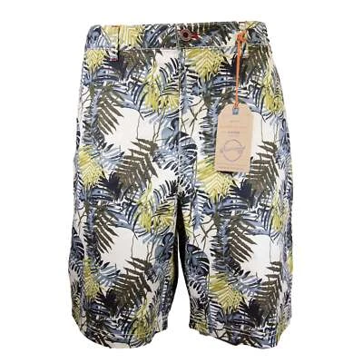 Pantalones cortos vintage impermeables con estampado tropical para hombre, talla 38 cintura Foto 1 de 4