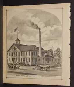 New York Chautauqua County Eureka macchina pulizia grano incisione 1881 L19#88 - Foto 1 di 2